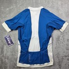 Zoot Men s Large Ultra Cycle Full Zip Cycling Jersey White Blue Performance Nwt