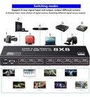 Hdmi Matrix 8x8 4k 60hz Video Matrix 8 In 8 Out Seamless Switcher And Splitter