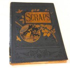 Antique Leather Scrapbook W die Cuts Victorian Era Pcs Calling Cards Photos Etc 