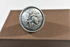 Silpada 925 Sterling Silver Stamped Roman Coin Statement Ring Htf Size 9 R1901