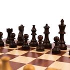 Ferrer Chess Deluxe Mahogany Set Staunton Matte Pieces   Artisanal Board