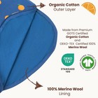 Merino Wool   Organic Cotton Baby Sleep Sack 2-24 Months     Universal Size Wea   
