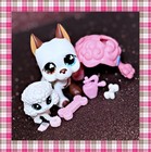 Authentic Littlest Pet Shop Lps  577 Great Dane Dog Clover Eyes Tom Dawson Puppy