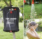 2 Pack 20l Solar Shower Bag Portable Camping Shower With Hose And Head