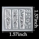 Lily Flower Charms Silicone Nail Molds-3d Gel Art Mold White Transparent