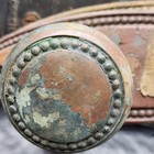 Antique Skeleton Key Door Lock Set Vintage Escutcheons Knobs Brass Hardware Old