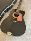 Vintage Epiphone By Gibson 6-string Acoustic Guitar Model Pr 350 B W  Hard Case