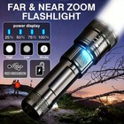 Xhp50 Led Rechargeable Zoom Flashlight 1000lm Ip65 Usb Camping Torch