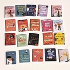Lot Of 20 Dollhouse Miniature Books Modern Titles No Duplicates Scale 1 12