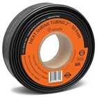    Heat Shrink Tubing - 2  Inch - 3 1 Ratio - Adhesive Dual 2  - 50 Feet Black