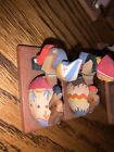 Vintage Lot Of 9 Erzgebirge Wood Figurines Made In German Democratic Republic