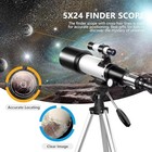 Astronomical Telescope 70mm Aperture 400mm Az Mount Refracting Telescope