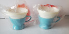 Vintage Solo Cozy Cups Blue Plastic Lot Of 2 Nip Nos