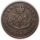 1857 Bank Of Upper Canada Half Penny Token Very Fine Vf Coin  23846