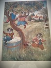 Louis Wain Large Framed   Glazed Print Play Time Signed