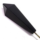 Antique Black Mourning Glass Hat Pin