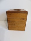 Vintage Wood Tissue Box Square Cover 6  H X 5 25  W