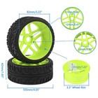 Rc Tires   Wheels Set  4pcs  - 1 8 Scale 17mm Hex Off-road Buggy Tires For 1    