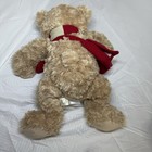 Animal Adventure Teddy Bear Plush Tan 14    Red Scarf W bag 2011 I Am Loved