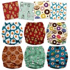 3 0 Cloth Diapers For Babies  6 Pack One Size Washable And Reusable Pocket Di   