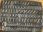 Antique 40pt Letterpress Lead Type 240  Pc Unknown Font Set 9 Lbs