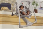 Ingenuity Poweradapt Convertme Swing-2-seat Portable  Toy Bar  Vibration Gray