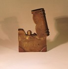 Vintage Ww1 Trench Lighter France Book Shaped Wick   Fuel