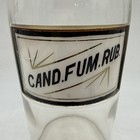 Vintage Apothecary Whitall Tatum Glass Bottle W  Stopper Cand  Fum  Rub  10 