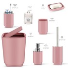 Imavo Pink 11piece Bathroom Set - Tray  Toothbrush Holder  Cup  Soap Dispenser