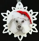 Santa Poodle Dog Breed Personalized Christmas Ornament