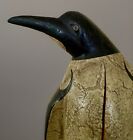 Vintage American Folk Art Large Penguin Wood Carving