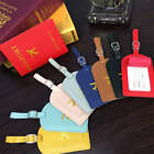 Travel Essentials Pu Leather Luggage Tag Suitcase Identifier  Passport Holder Wa