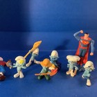 Lot Of 6 Vintage Smurfs Assorted  Action Figurines   Superman   Howdy Doody