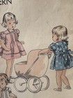 Vogue Sewing Pattern 2502 Toddler Girls Tucked Dress Size 1 Year Uncut