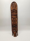 Vintage Hand Carved Wooden Tribal Tiki Mask Wall Art Folk 11  Primitive Decor