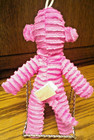 Dan Dee Pet Dog  9  Sock Monkey Pink Striped-stuffed Animal Plush Toy       Aa50