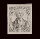U s Local Stamp Scott 40l1 Black On Gray U s  City Despatch Post  New York N y  