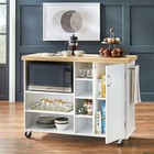 3 Tier Kitchen Rack Microwave Oven Stand Storage Cart Workstation Shelf W wheels