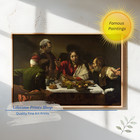 The Supper At Emmaus  Caravaggio  1601  italian Baroque Giclee Canvas Print