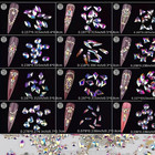 1840 Pcs Luxury Aurora Color Rhinestones Flatback Gems For Nail Art Craft Diy