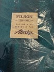 New Alaska Airlines First Class Filson Wool Blanket 54x37 Green Plaid Sealed