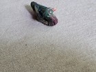 Vintage Art Hand Carved Wooden Painted  Miniature Duck Decoy Figurine 2in