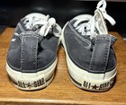 Vtg Converse All Star Black Canvas Shoes Mens Sz7 5 Made In Usa 