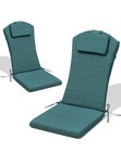 2 Pack Crestlive Adirondack Chair Cushions With Headrests 50x20 Malachite