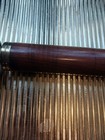 Brass Wood Double Wheel Stained Glass Kaleidoscope 8    E1