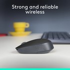 Logitech - M170 Wireless Compact Optical Ambidextrous Mouse - Wireless - Black