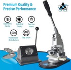 Inex Life Button Maker Kit 58mm  2    Inch  With Cutter   500 Metal Badge Buttons