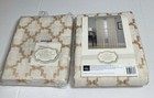 Two Home Wear Olivia Rod-pocket Beige Gold Window Curtain Panel Pair 54 w X 84 l