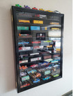 Train Display Case N Scale Black 12shelves Cabinet Railroad Car Locomotive Frame