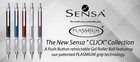 Brand New 2022 Sensa  click   Ballpoint Pen Azure Blue Lacquer